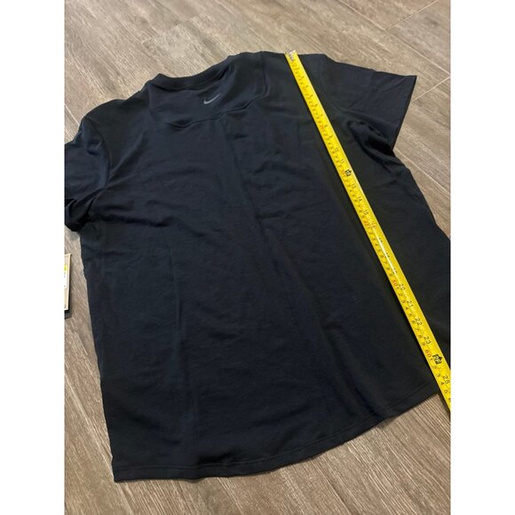 New Nike Women's One Relaxed Dri-Fit Short-Sleeve Top S loose oversize fit black - Picture 3 of 11